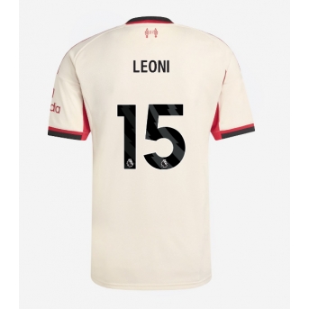 Billige Fotballdrakt Liverpool Giovanni Leoni #15 Replika Bortedrakt 2025-26 Kortermet